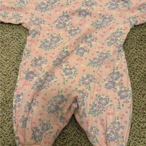 Floral Pink Kids One Piece